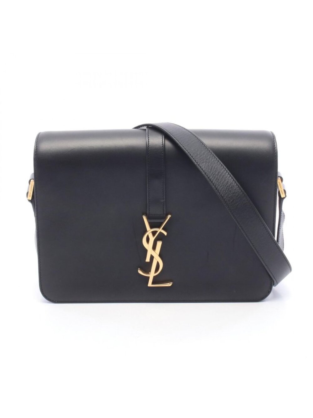 Saint Laurent Paris Shoulder Bag Universite Black Leather
